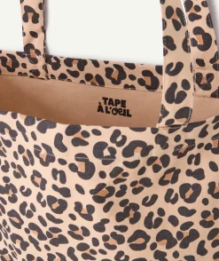 Tote bag fille imprimé léopard