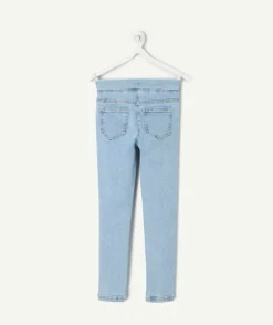 Tregging fille denim bleu clair