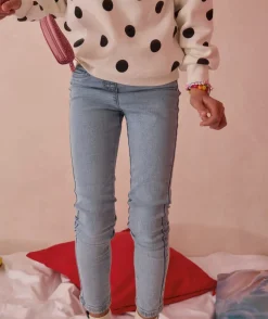 Tregging fille denim bleu clair