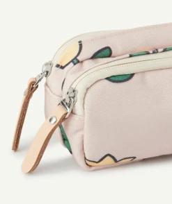 Trousse double compartiment fille imprimé fleuri