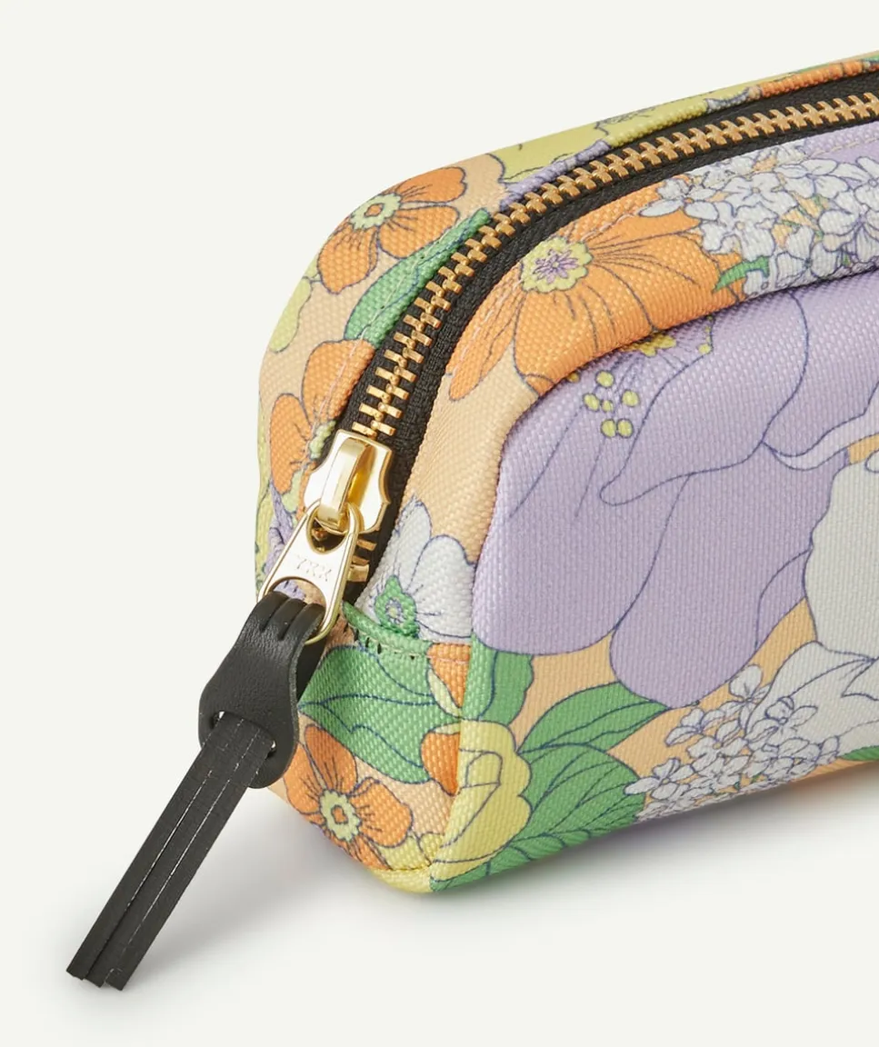 Trousse imprimée floral colorée 19 x 9 x 7,5 cm