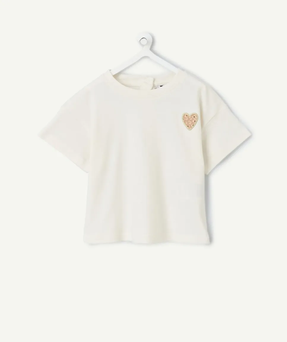 T-shirt bébé fille blanc