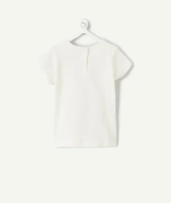 T-shirt bébé fille blanc imprimé