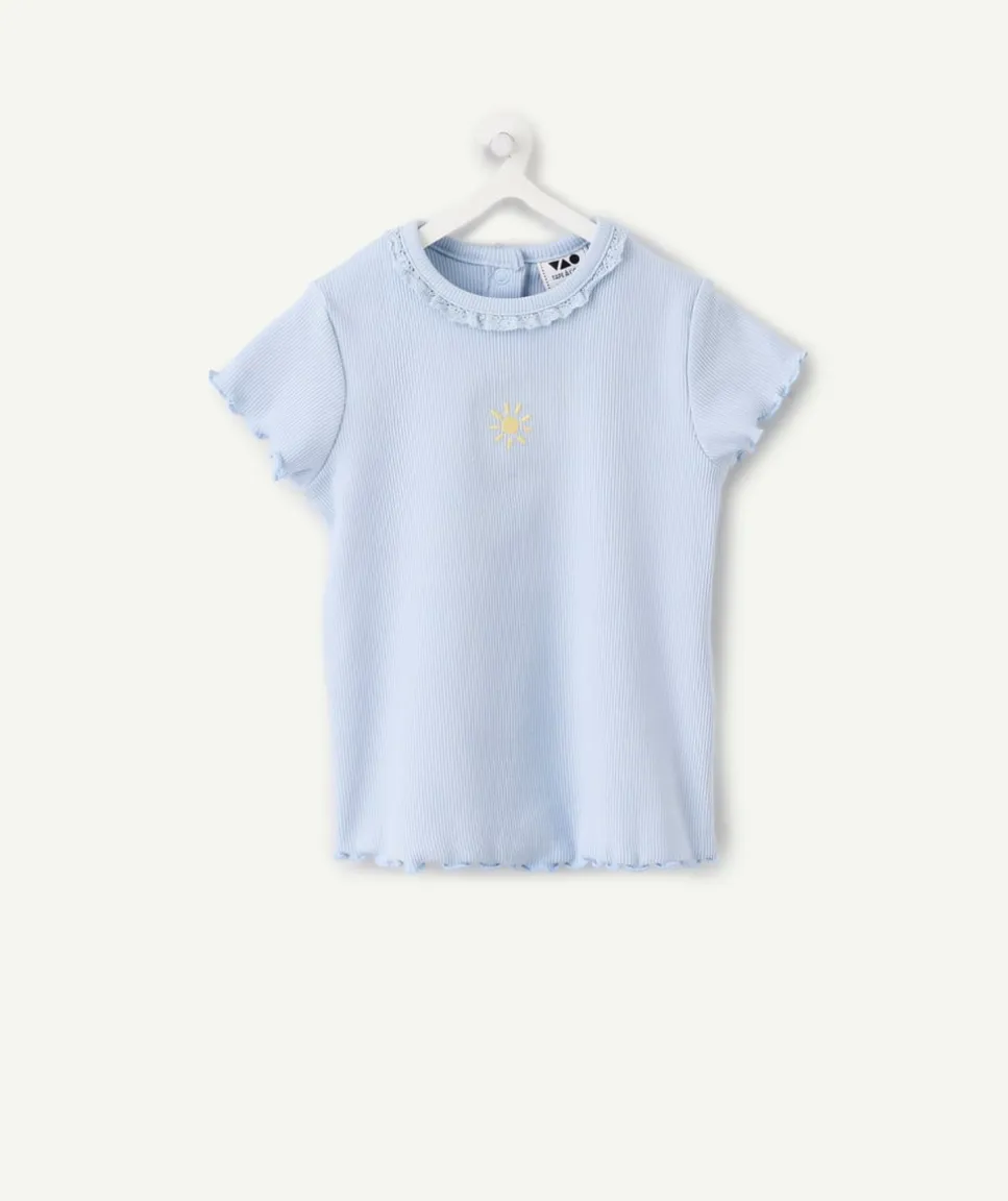 T-shirt bébé fille bleu