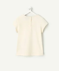 T-shirt bébé fille écru imprimé love