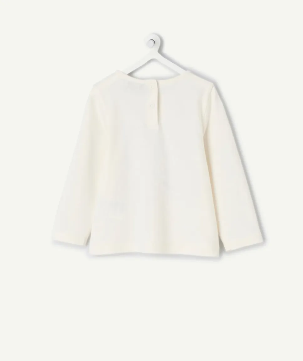 T-shirt bébé fille imprimé blanc