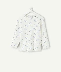 T-shirt bébé fille imprimé coeur