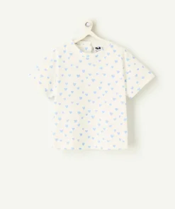 T-shirt bébé fille imprimé cœurs
