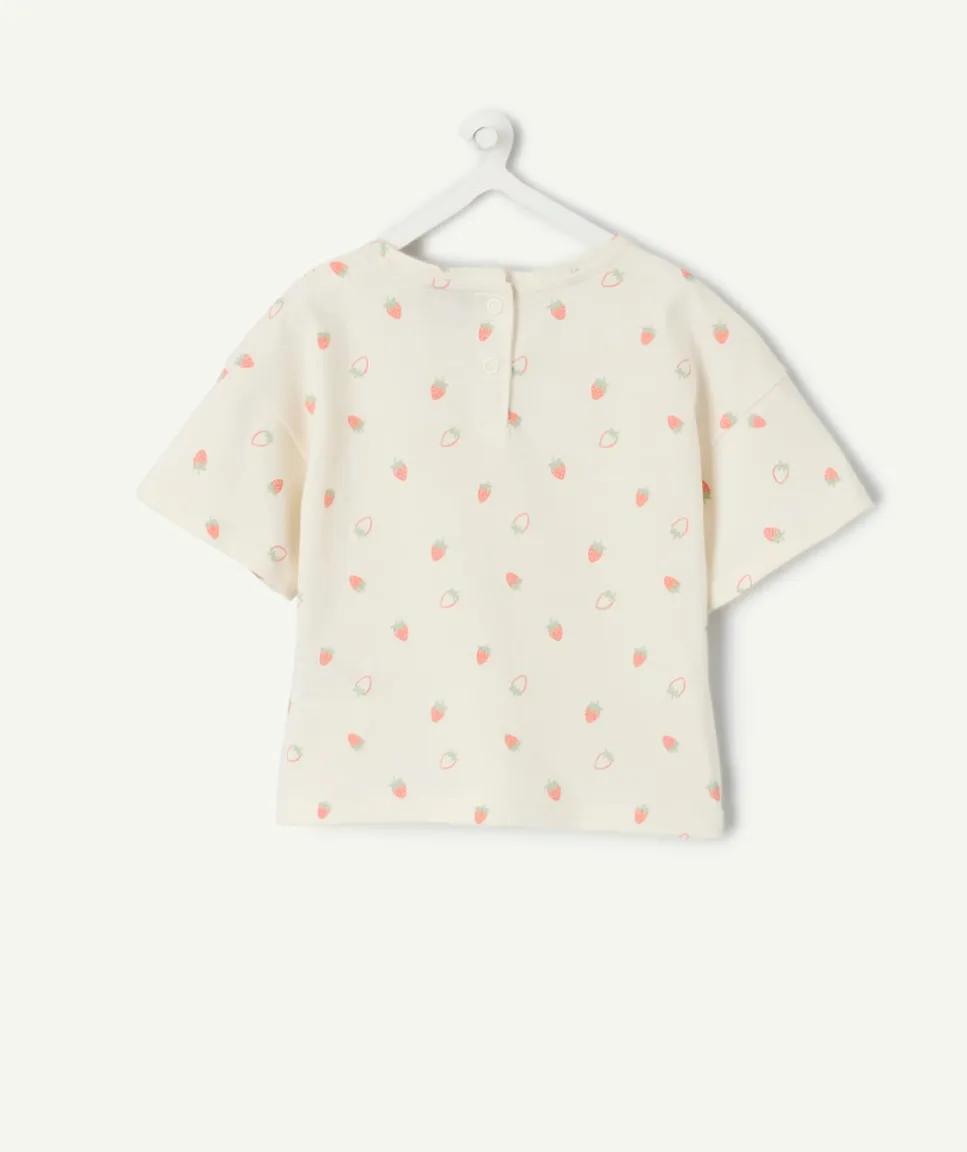 T-shirt bébé fille imprimé fraises