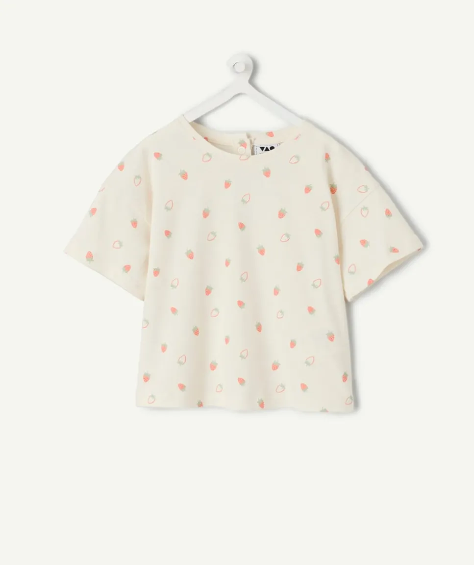 T-shirt bébé fille imprimé fraises