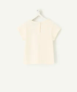 T-shirt bébé fille manches courtes imprimé cœur