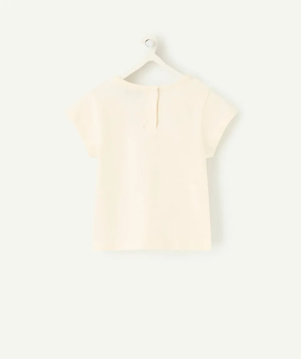 T-shirt bébé fille manches courtes imprimé cœur