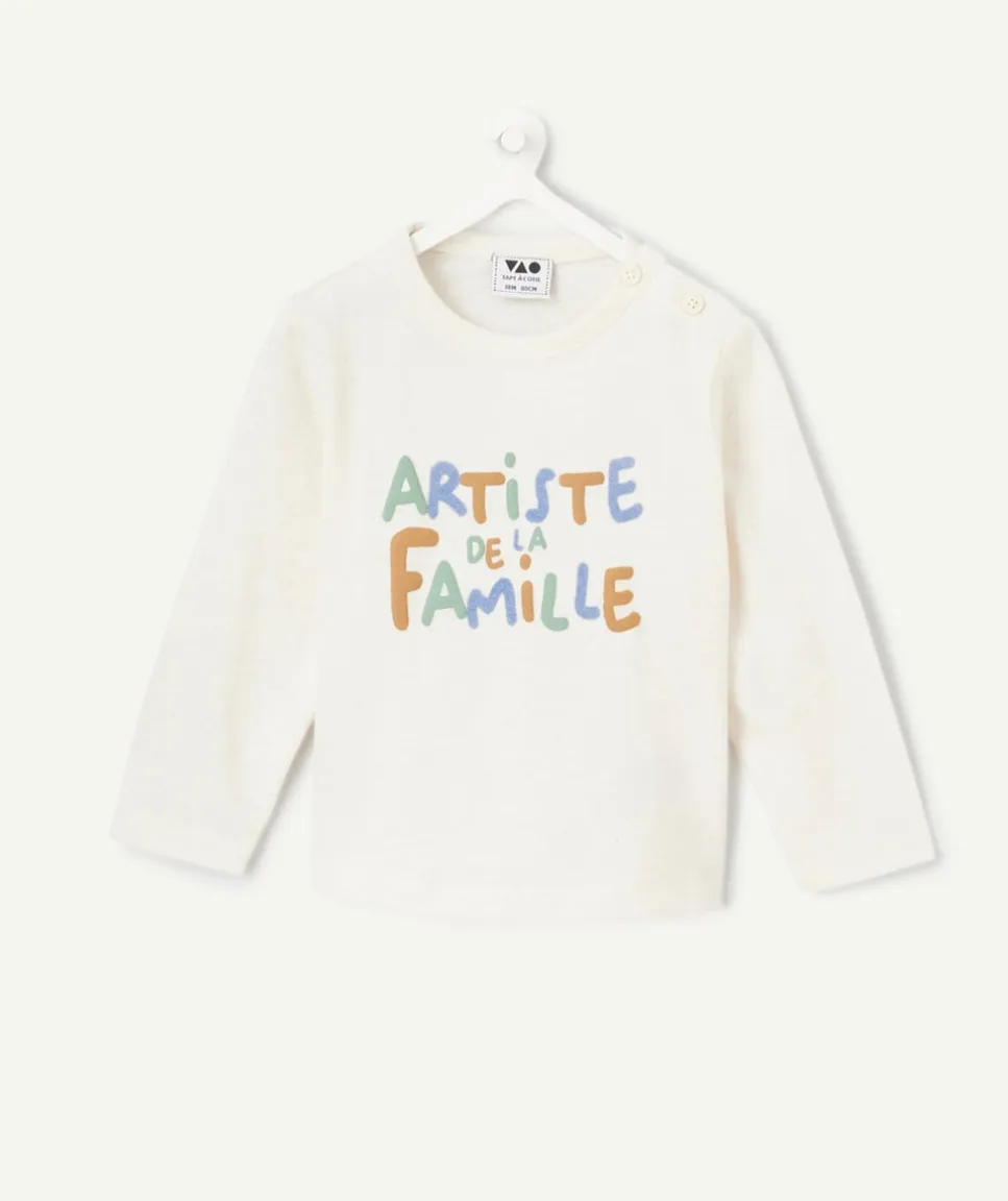 T-shirt bébé garçon avec message