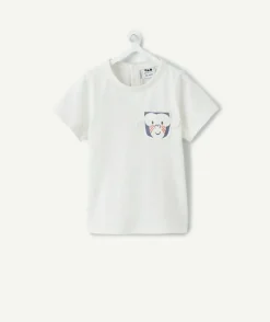 T-shirt bébé garçon blanc imprimé