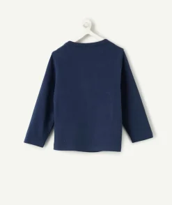 T-shirt bébé garçon bleu avec message