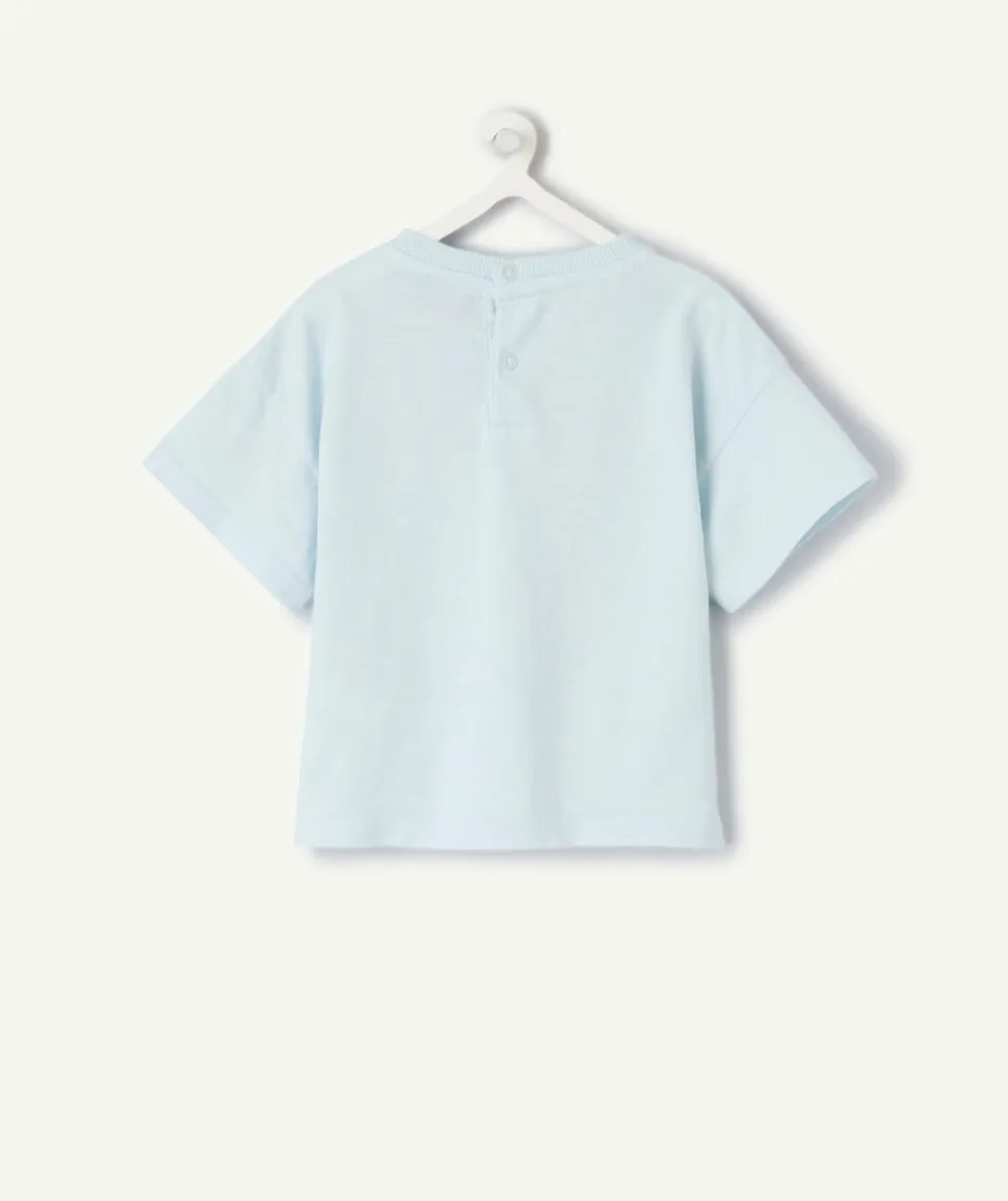 T-shirt bébé garçon bleu imprimé