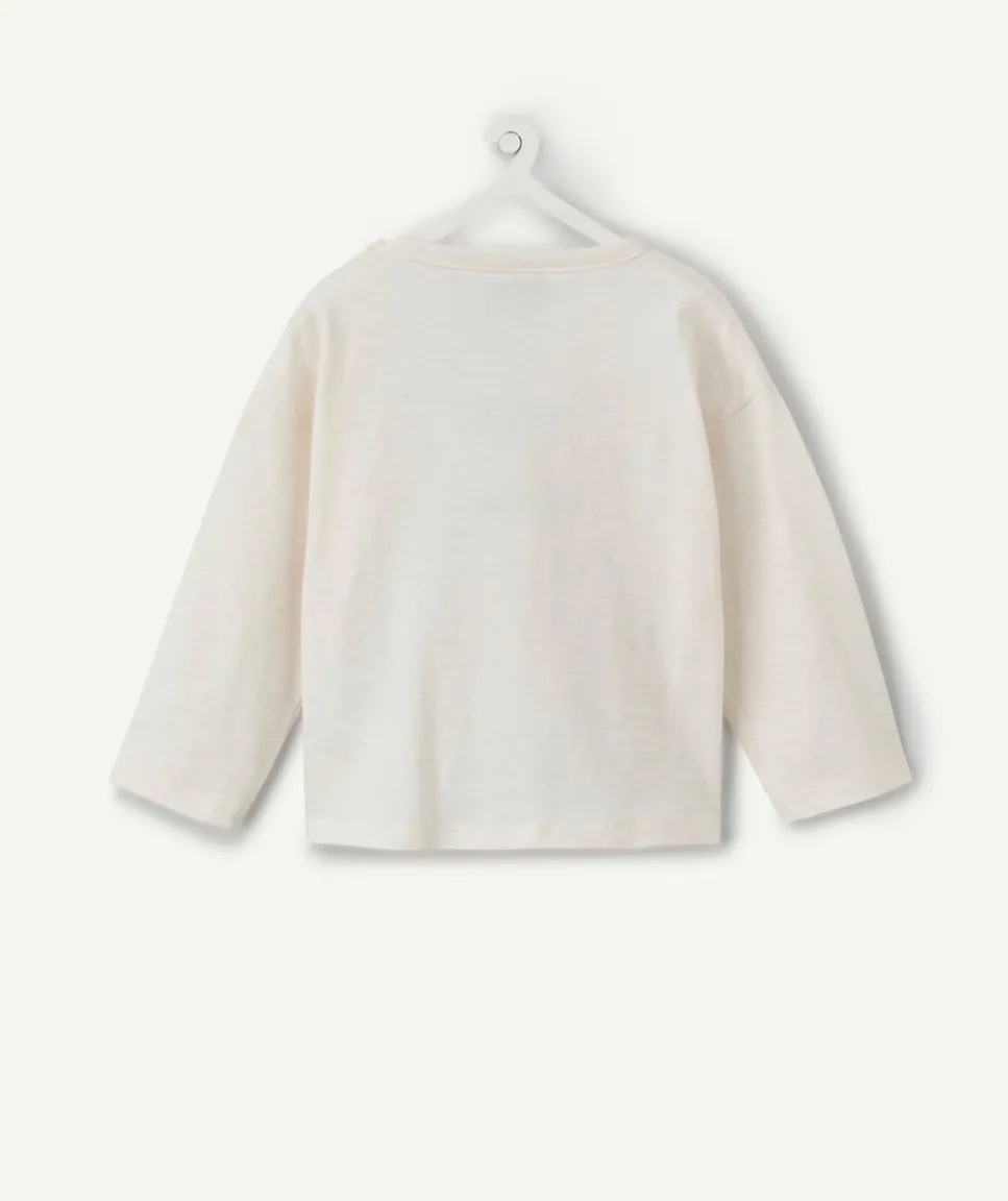 T-shirt bébé garçon écru message