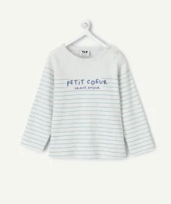 T-shirt bébé garçon gris rayé