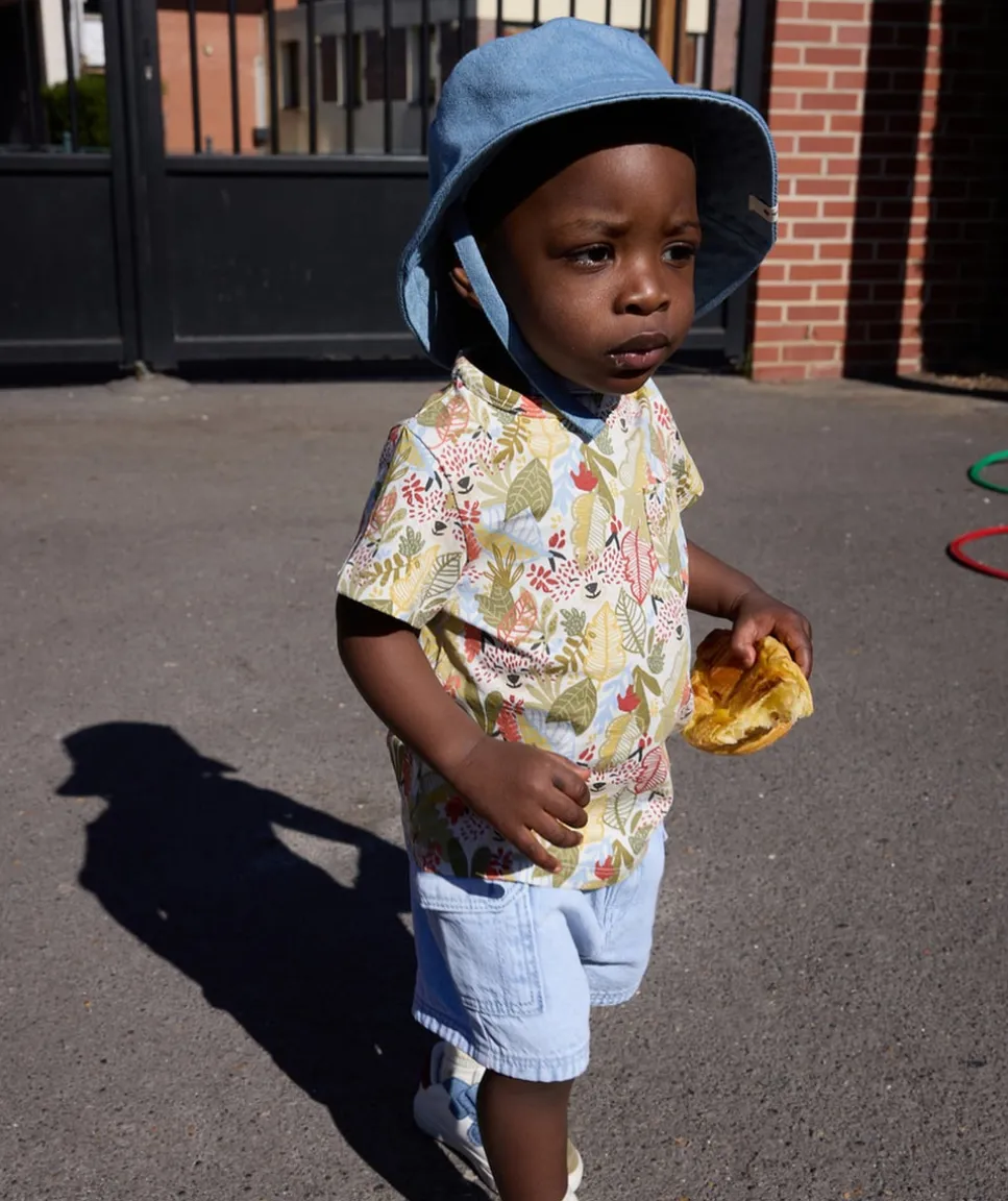 T-shirt bébé garçon imprimé feuillage