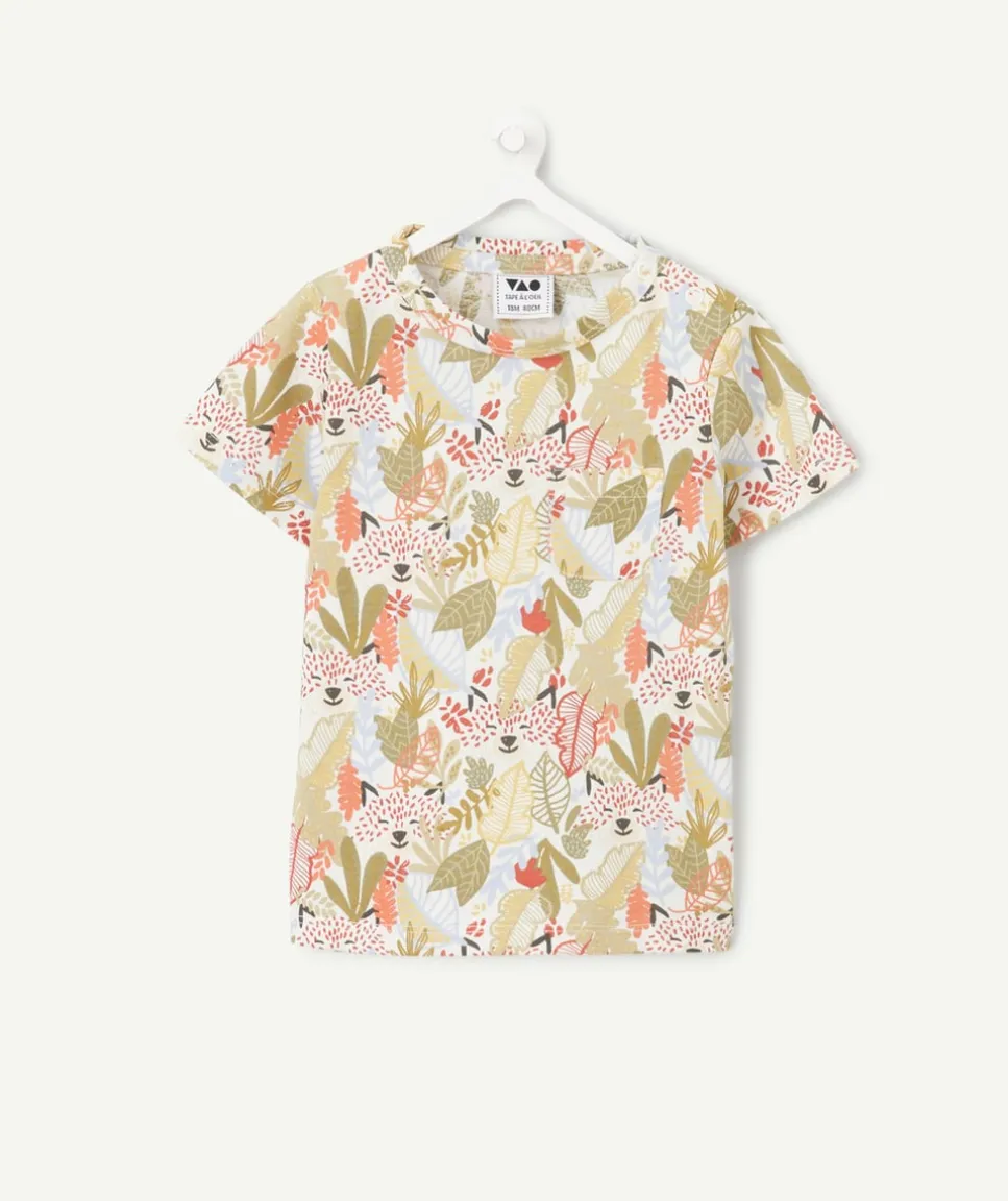 T-shirt bébé garçon imprimé feuillage