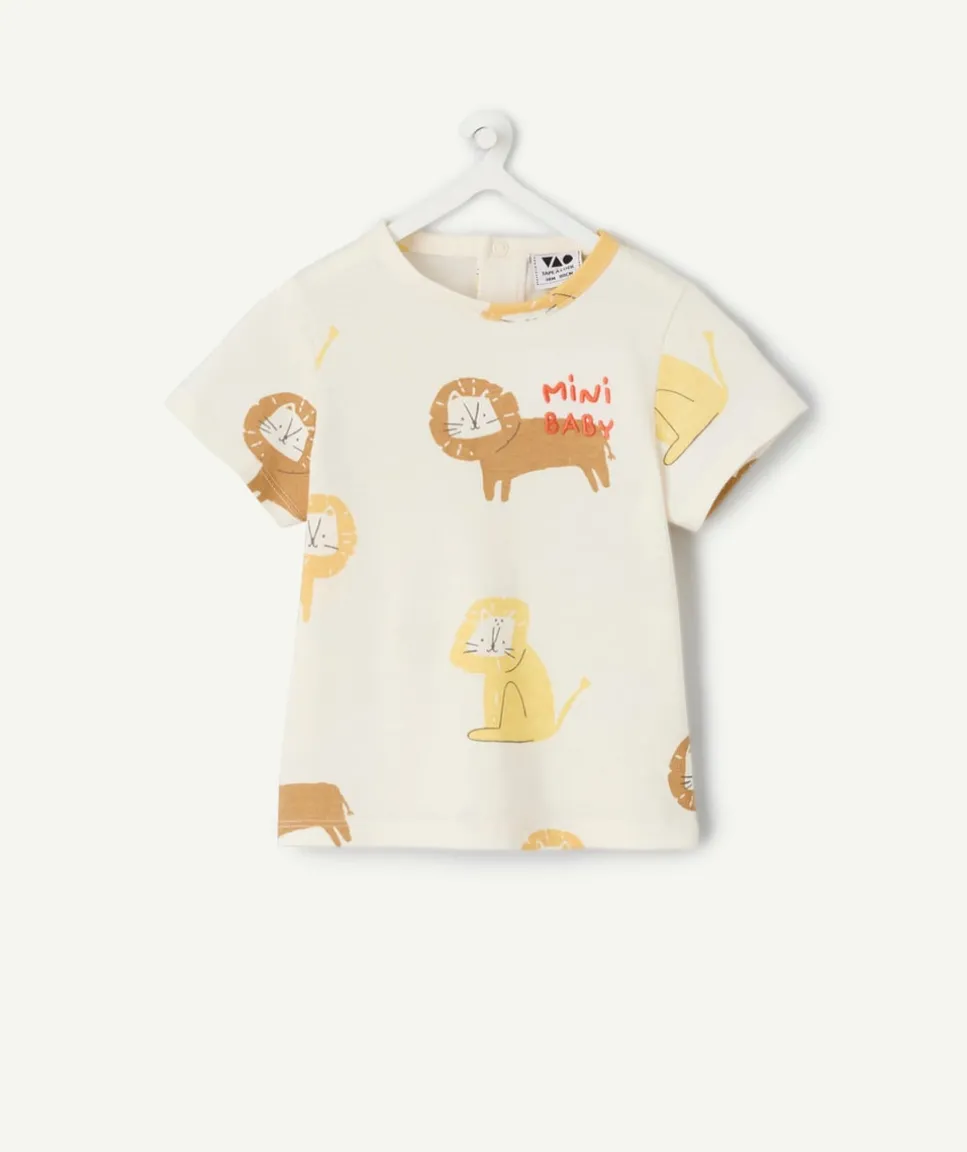 T-shirt bébé garçon imprimé lions