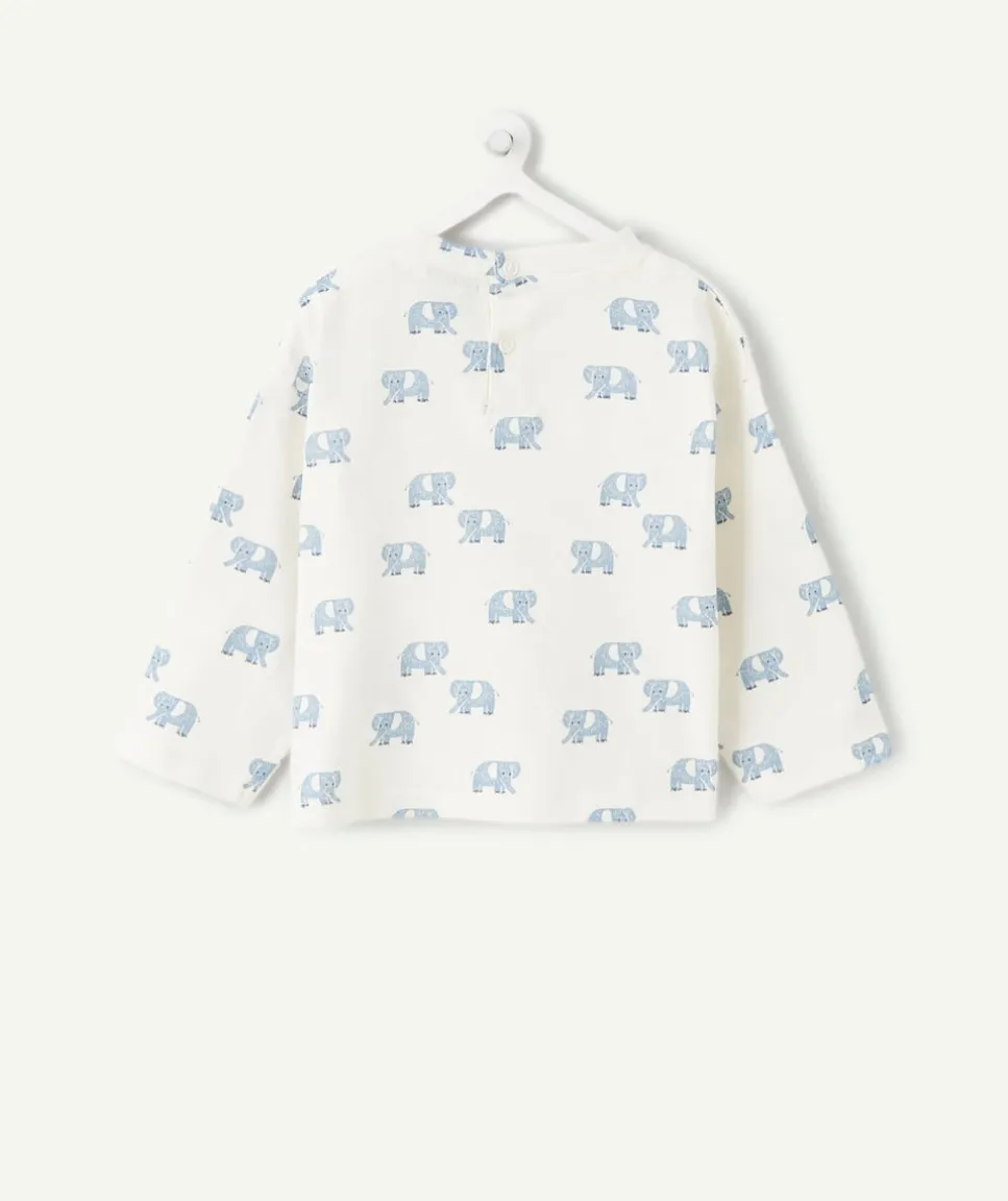 T-shirt bébé garçon imprimé éléphants