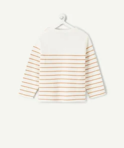 T-shirt bébé garçon rayé blanc