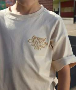 T-shirt beige garçon imprimé farwest