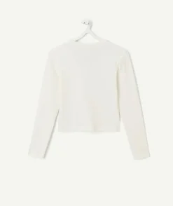 T-shirt fille ajusté blanc