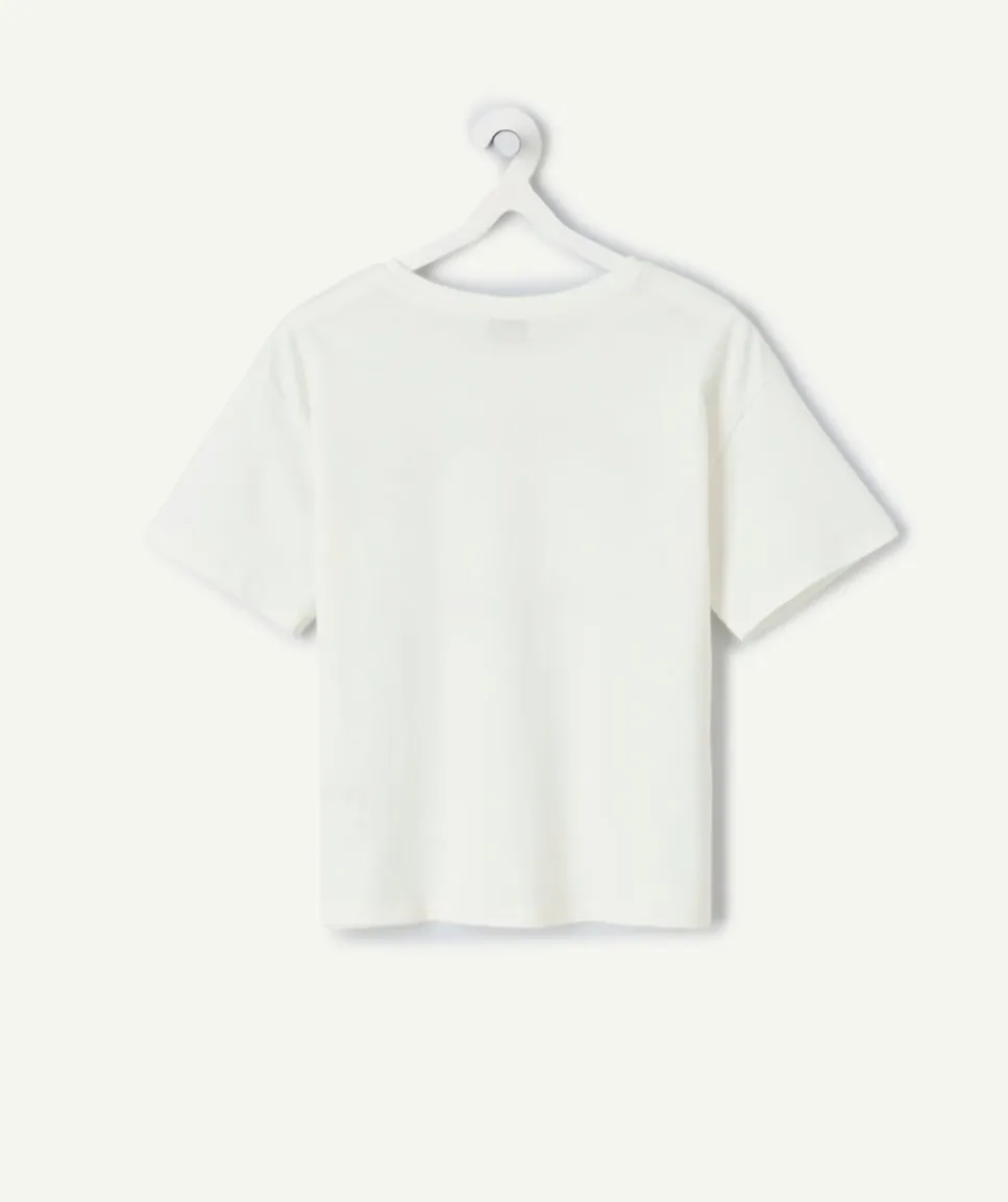 T-shirt fille blanc coeur coupe du monde france