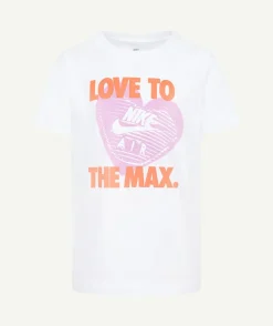 T-shirt fille blanc imprimé love