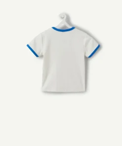 T-shirt fille cintré blanc imprimé