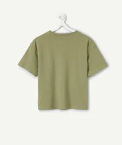 T-shirt fille coton avec palmiers