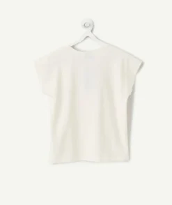 T-shirt fille écru