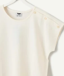 T-shirt fille écru
