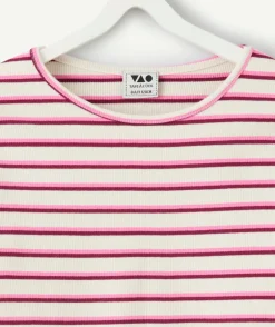 T-shirt fille droit rayé