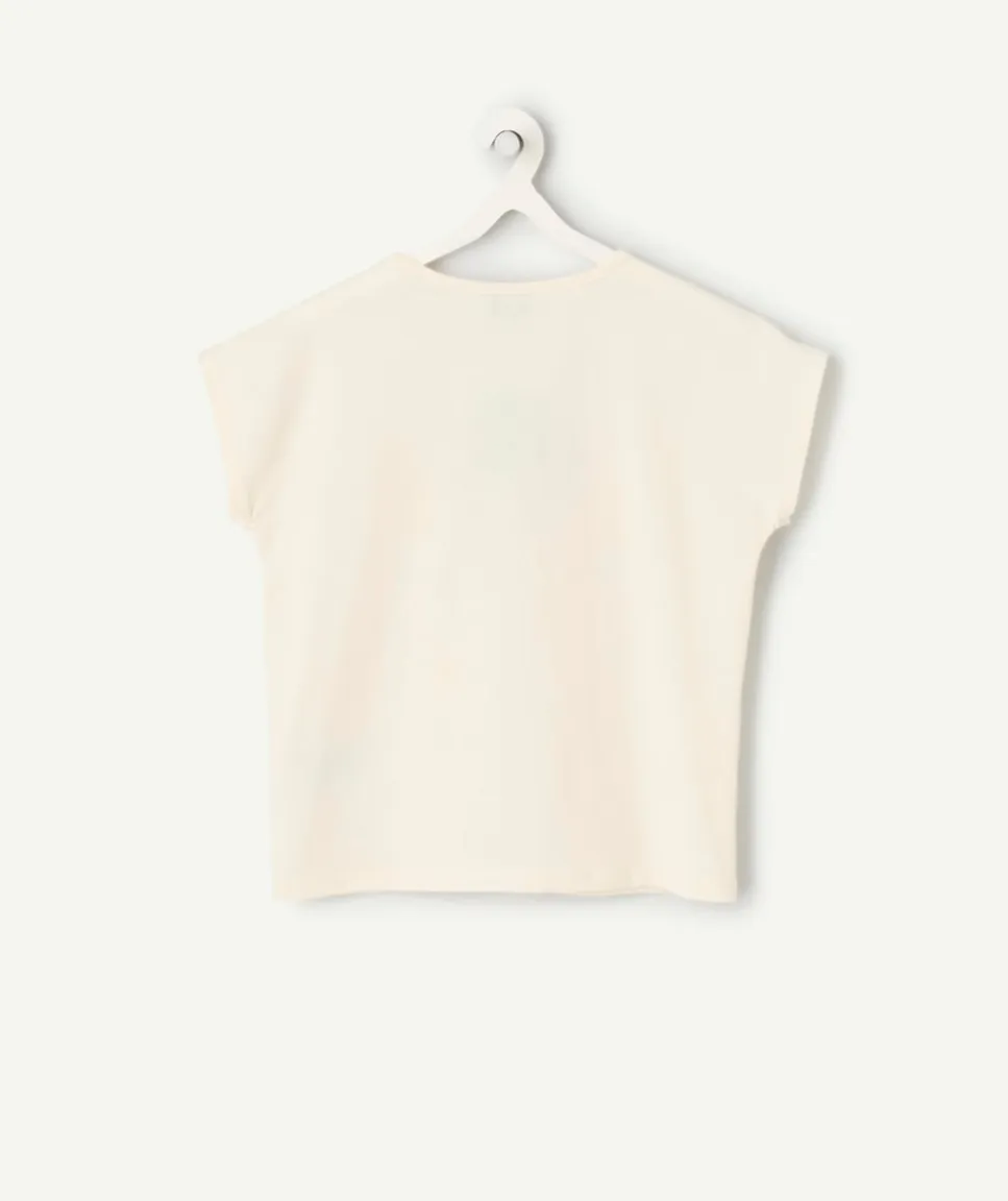 T-shirt fille imprimé blanc