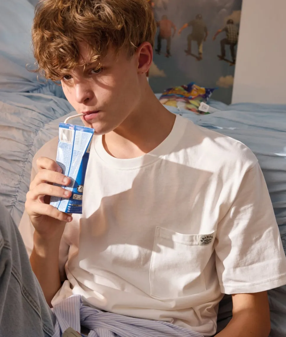 T-shirt garçon blanc
