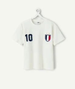 T-shirt garçon blanc coupe du monde france