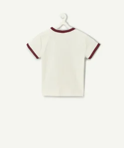 T-shirt garçon blanc imprimé