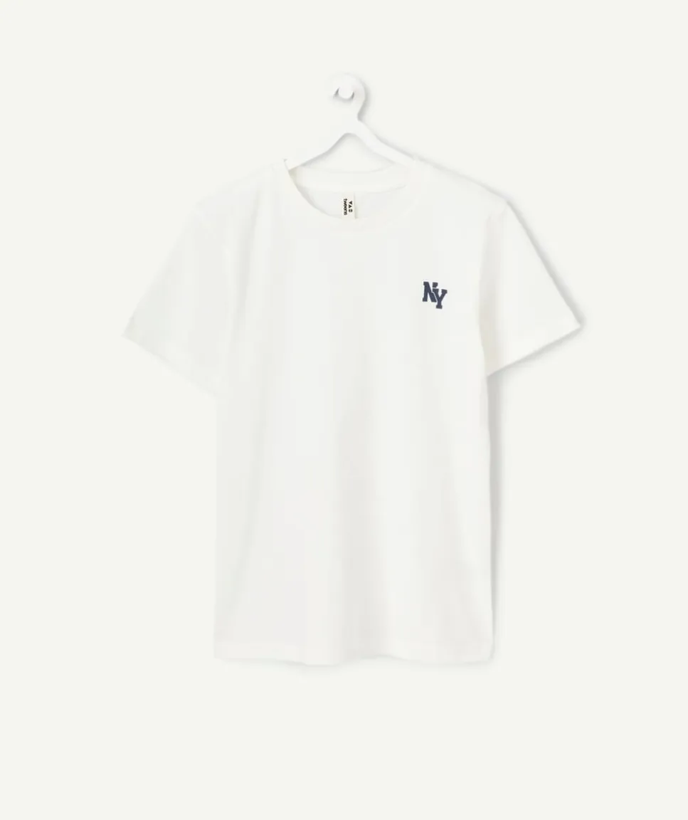 T-shirt garçon blanc imprimé