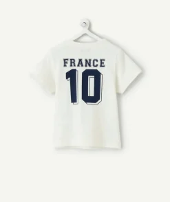 T-shirt garçon blanc imprimé