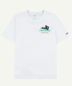 T-shirt garçon droit blanc
