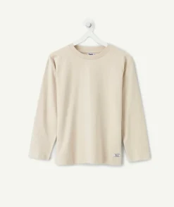 T-shirt garçon droit crème