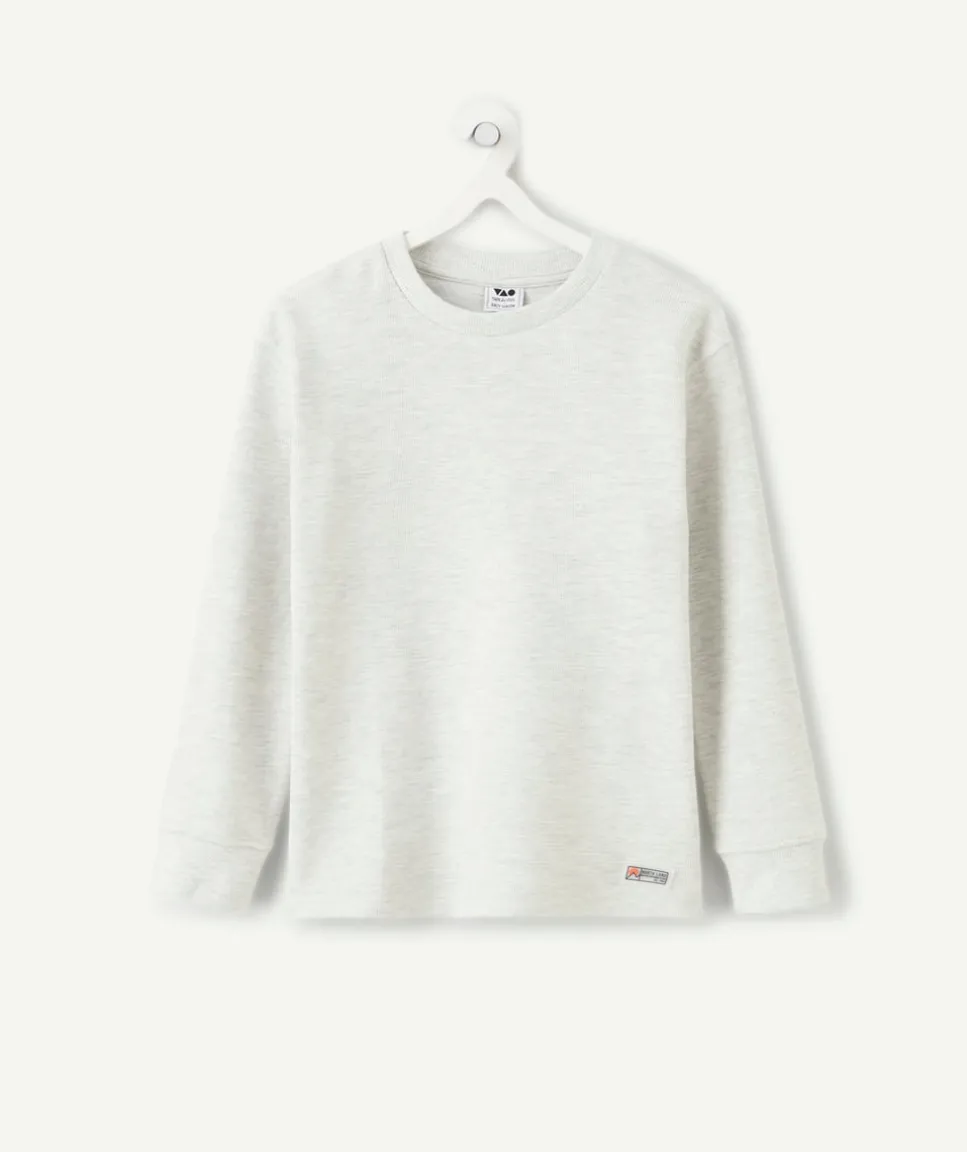 T-shirt garçon gris