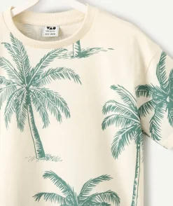 T-shirt garçon imprimé palmiers
