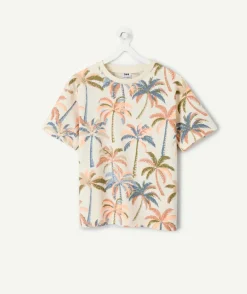 T-shirt garçon imprimé palmiers multicolores