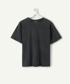 T-shirt garçon imprimé polynesia noir