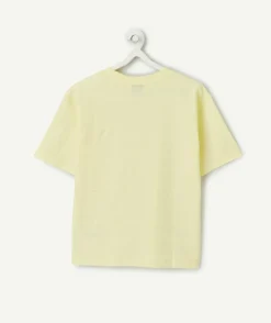 T-shirt garçon jaune rayé