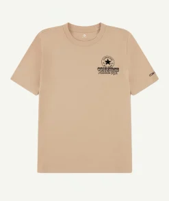 T-shirt garçon oversize beige